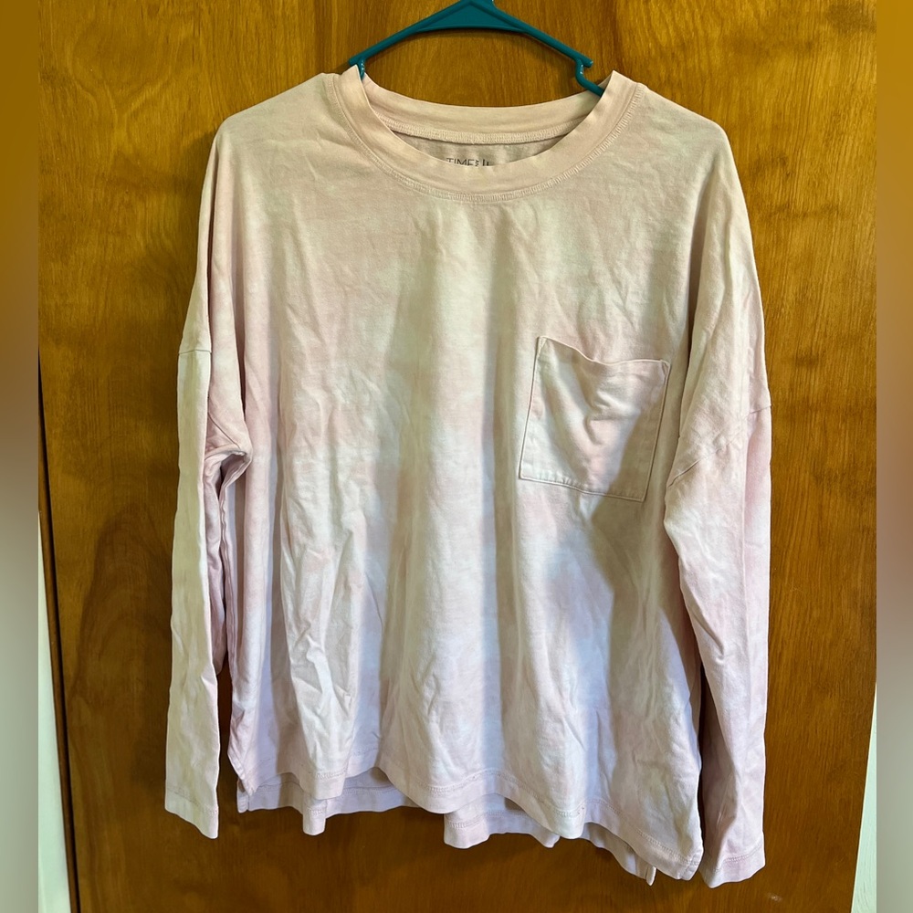 Time and Tru Pink Long Sleeve Tee